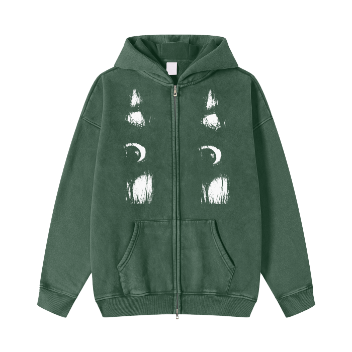 Dstorted Society Zip Fleece Hoodie Jacket