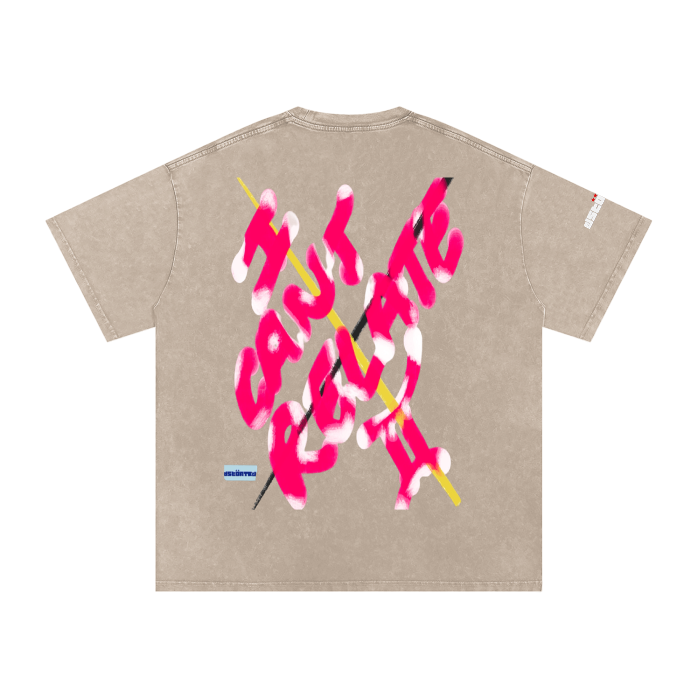 Snow Washed Oversized Cotton T-Shirt