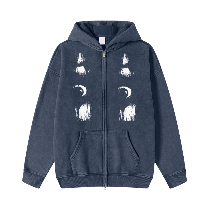 Dstorted Society Zip Fleece Hoodie Jacket