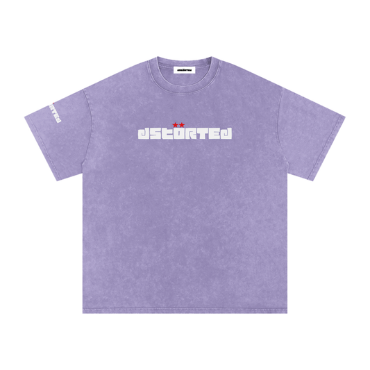 Snow Washed Oversized Cotton T-Shirt