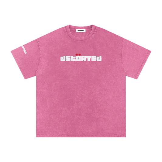 Snow Washed Oversized Cotton T-Shirt