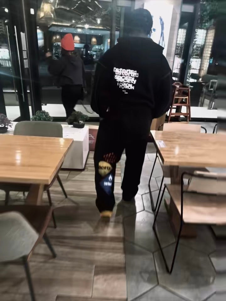 DSTORTED FLEECE JACKET