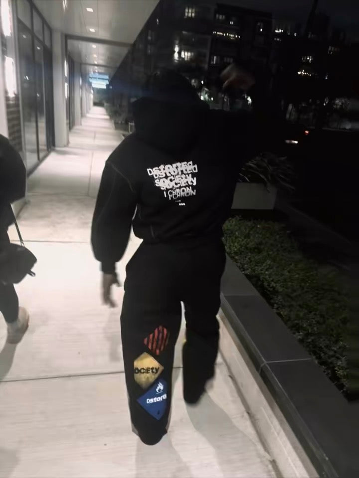 DSTORTED FLEECE JACKET