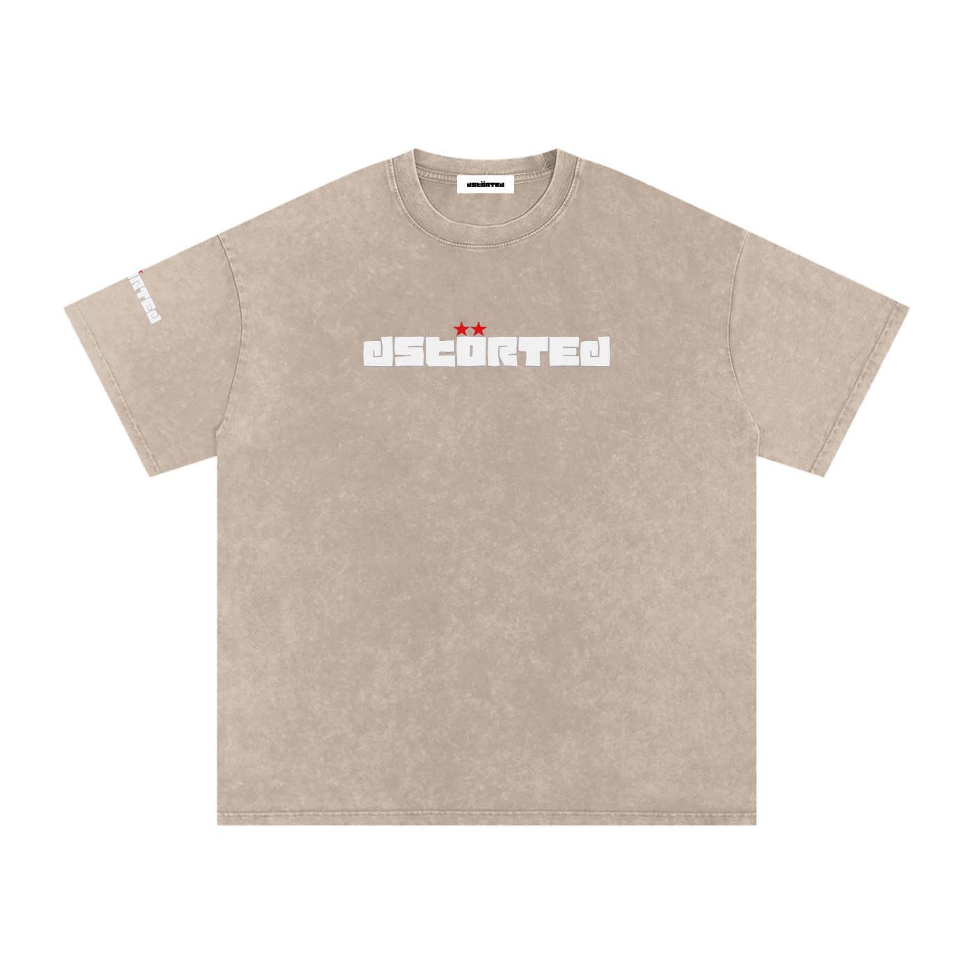 Snow Washed Oversized Cotton T-Shirt